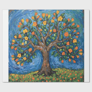 Levensboom kunstwerk, Keltisch Cadeaupapier