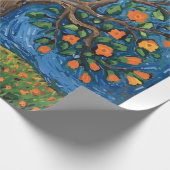 Levensboom kunstwerk, Keltisch Cadeaupapier (Hoek)