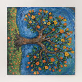 Levensboom kunstwerk, Keltisch Legpuzzel (Horizontaal)