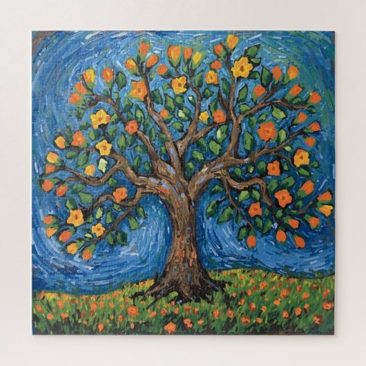 Levensboom kunstwerk, Keltisch Legpuzzel (Verticaal)