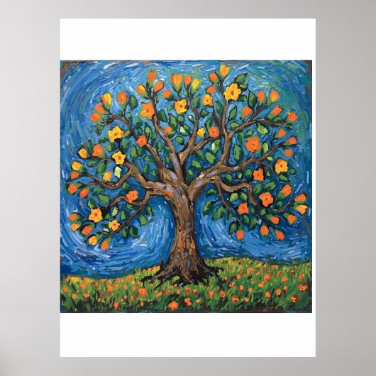 Levensboom kunstwerk, Keltisch Poster (Voorkant)