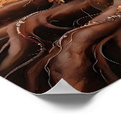 Levensboom: Levendig gebladerte met Boheemse flair Poster (Hoek)