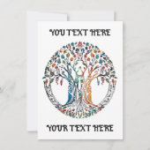 Levensboom Levendig gekleurd Kaart (Voorkant)