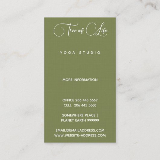 Levensboom | Luna Visitekaartje (Achterkant)