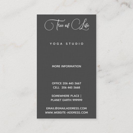 Levensboom | Luna Visitekaartje (Achterkant)