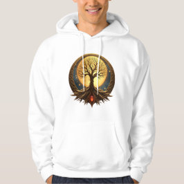 Levensboom – Maanverlichte Verlichting Hoodie