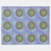 Levensboom - Mandala naadloos patroon 1 Fleece Deken (Voorkant (Horizontaal))