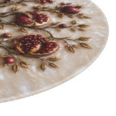 Levensboom met granaatappels | 3D-reliëfkunst Snijplank (Hoek)