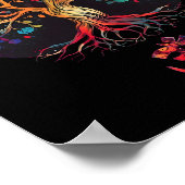 Levensboom Met Om Symbool Yoga  Poster (Hoek)