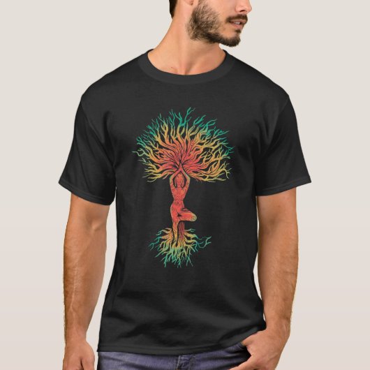 Levensboom met T-shirt Chakra Haka Yoga (Voorkant)