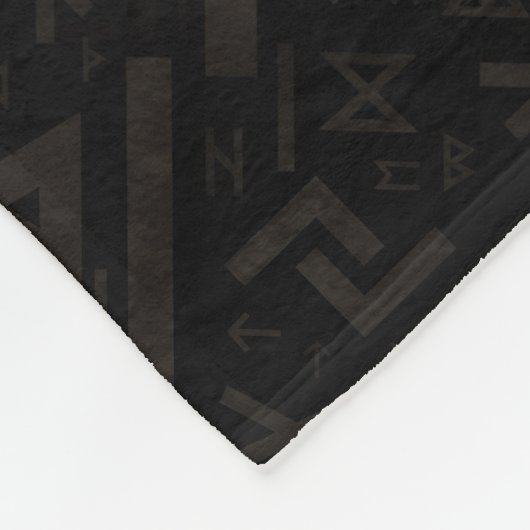 Levensboom met Triquetra op het Futhark-patroon Fleece Deken (Hoek)
