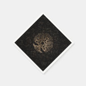 Levensboom met Triquetra op het Futhark-patroon Servet (Hoek)