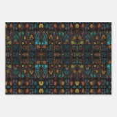 Levensboom met wijdverspreide kleurrijke takken inpakpapier vel (Voorkant 3)