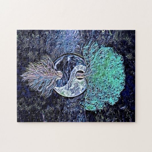 Levensboom met Yin Yang Legpuzzel (Horizontaal)