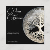 Levensboom | Modern Vierkante Visitekaartje (Voorkant)