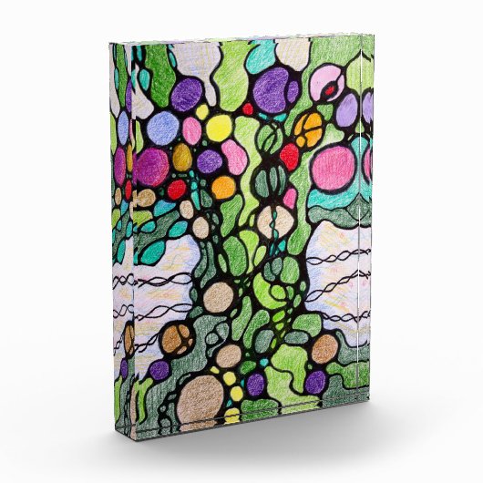 Levensboom Moderne Kunst Fotoblokken (Links)
