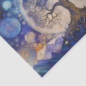 Levensboom, Moeder Natuur Hemelthema Tissuepapier (Detail)