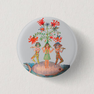Levensboom Motief Ronde Button 3,2 Cm