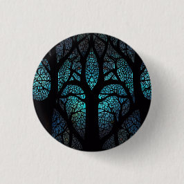 Levensboom - Mystic Forest Mozaïek Ronde Button 3,2 Cm
