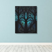 Levensboom - Mystieke Bos Mozaïek Canvas Afdruk (Insitu (Houten vloer))