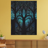 Levensboom - Mystieke Bos Mozaïek Canvas Afdruk (Insitu (Woonkamer))