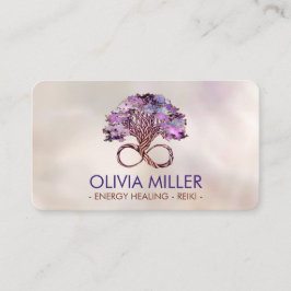 Levensboom - oneindig - Amethyst en fluoriet Visitekaartje
