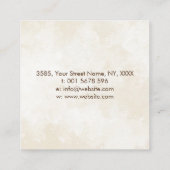 Levensboom - oneindig - Regenboog/Chakra laat de v Vierkante Visitekaartje (Achterkant)