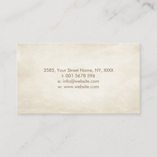 Levensboom - oneindig Visitekaartje (Achterkant)