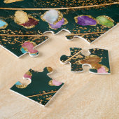 Levensboom - oneindige spiraal - kleurrijke geodes legpuzzel (Zijkant)