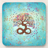 Levensboom - oneindigheid bier onderzetter (Voorkant)
