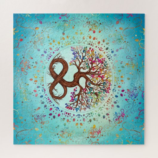 Levensboom - oneindigheid legpuzzel (Horizontaal)