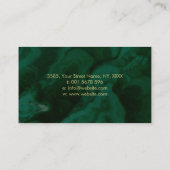 Levensboom - oneindigheid op Malachite Visitekaartje (Achterkant)