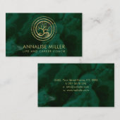 Levensboom - oneindigheid op Malachite Visitekaartje (Voorkant / Achterkant)