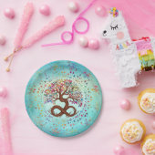 Levensboom - oneindigheid papieren bordje (Feest)