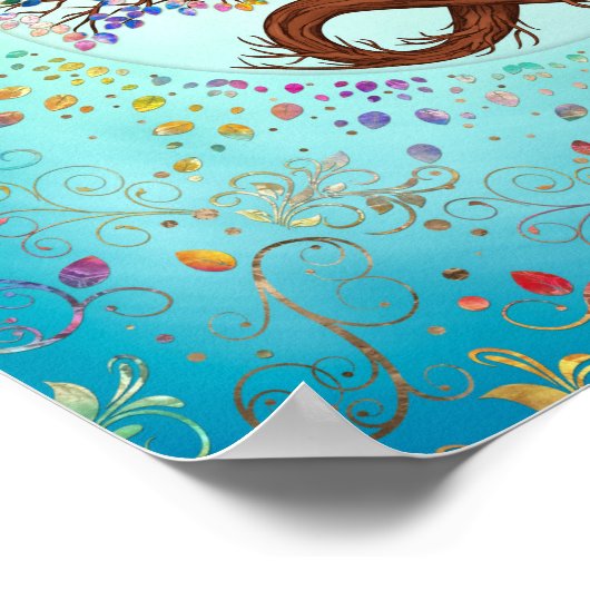 Levensboom - oneindigheid poster (Hoek)