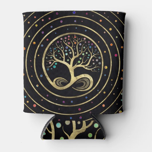 Levensboom - oneindigheid spiraal blikjeskoeler (Voorkant)