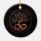 Levensboom - oneindigheid spiraal keramisch ornament (Achterkant)