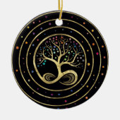 Levensboom - oneindigheid spiraal keramisch ornament (Voorkant)