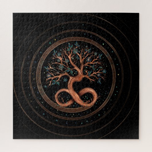 Levensboom - oneindigheid spiraal legpuzzel (Verticaal)