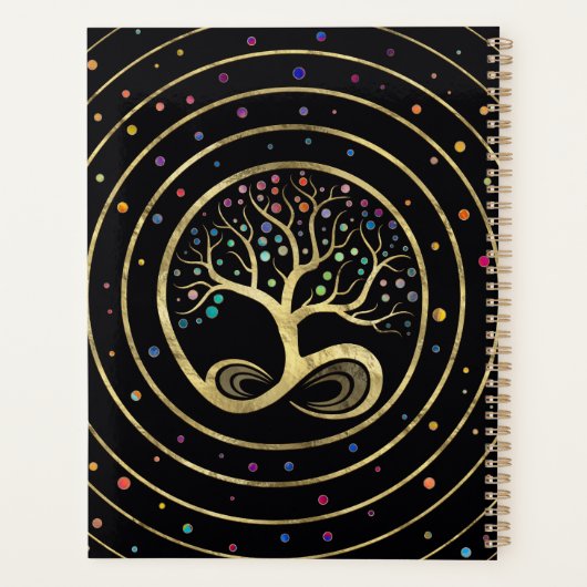 Levensboom - oneindigheid spiraal planner (Achterkant)