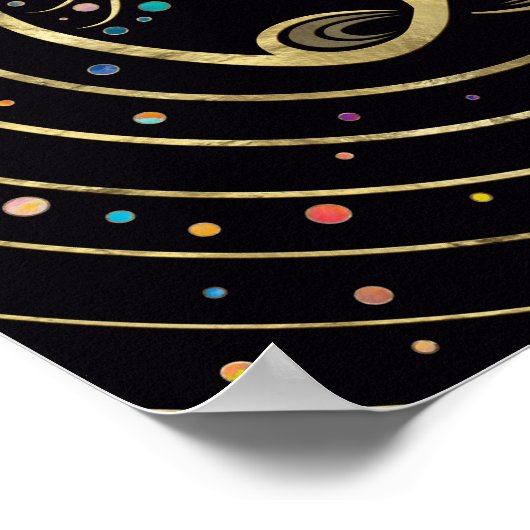 Levensboom - oneindigheid spiraal poster (Hoek)