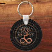 Levensboom - oneindigheid spiraal sleutelhanger (Voorkant)