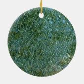 Levensboom op de achtergrond van de groene mozaïek keramisch ornament (Achterkant)