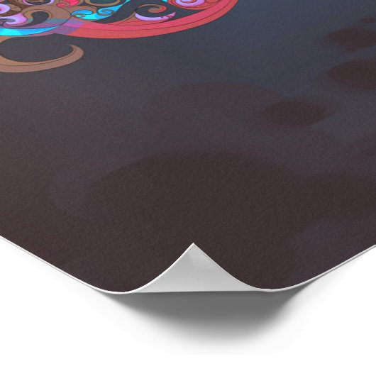 Levensboom op Poster van de Night Tapestry (Hoek)