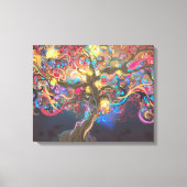 Levensboom op Poster van de Night Tapestry Canvas Afdruk (Voorkant)