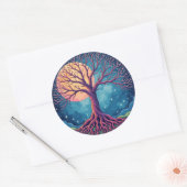 Levensboom patch ronde sticker (Envelop)