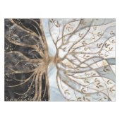 Levensboom - Pearl, Gold en zwarte marmer Tafelkleed (Voorkant (Horizontaal))