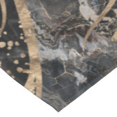 Levensboom - Pearl, Gold en zwarte marmer Tafelkleed (Gekanteld)