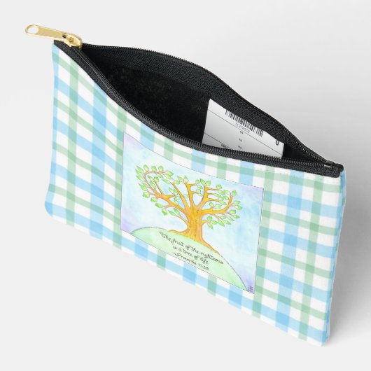 Levensboom Plaid Etui (Open)