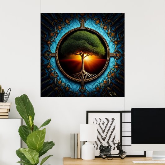 Levensboom Poster (Thuiskantoor)